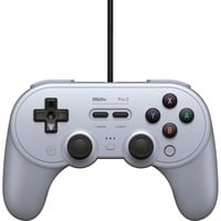 8BitDo Pro 2 Wired PS gamepad Grijs, Pc, Nintendo Switch