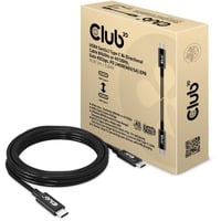 Club 3D USB4 Gen 3x2 kabel Zwart, 3 meter, 240 W