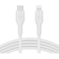 Belkin BOOSTCHARGE Flex USB-C-kabel met Lightning-connector Wit, 2 meter
