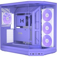 HYTE HYTE Y50 Taro Milk midi tower behuizing Paars | 2x USB-A | 1x USB-C | RGB | Window