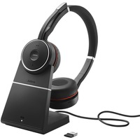 Jabra Evolve 75 MS SE on-ear headset Zwart, Stereo