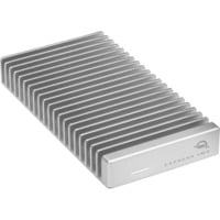 OWC Express 1M2 2 TB externe SSD Zilver/aluminium, USB4 / Thunderbolt