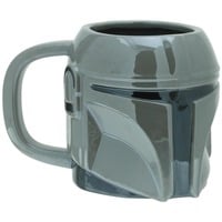 Paladone Star Wars: The Mandalorian - Mandalorian Shaped Mug mok Grijs