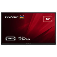 ViewSonic VA1650 Lichtgewicht draagbare monitor 16" Zwart, 1x HDMI