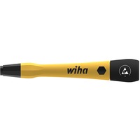 Wiha Schroevendraaierhandgreep ESD magnetisch Geel/zwart, voor 4 mm Microbits