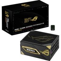ASUS ROG Thor Titanium III Edition 20 (ROG Equalizer) modulaire 3000 watt voeding  Zwart, 4x 12V-2x6, 3x PCIe
