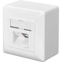 Digitus Data Wallmount CAT 6 opbouw montagedoos Wit, 2x RJ-45