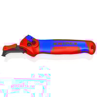 KNIPEX Kabelmes, met glijschoen Rood/blauw