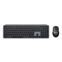 Keychron B6 Pro Keyboard and BM24 Mouse Wireless Combo desktopset Grijs, US lay-out (QWERTY), Scissor switches, 100%, 100 - 2400 DPI, ABS keycaps, 2.4 GHz / Bluetooth / USB