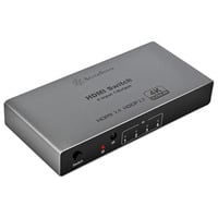 SilverStone HSW41 HDMI 2.0 4K Switcher hdmi switch Grijs