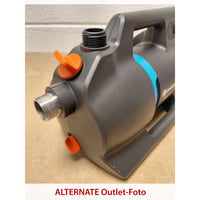 GARDENA Accu Besproeiingspomp 3000 Silent 18V P4A Gebruiksklare set incl. accu en oplader Donkergrijs/turquoise, 14610-20 | Pomp | Accu | Lader