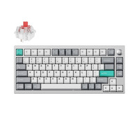 Lemokey P1 Pro-X1, toetsenbord Zilver, US lay-out, Keychron Super Red, 75%, RGB leds, Double-shot PBT, hot swap, 2.4 / Bluetooth / USB-C, Knob