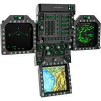 MOZA FMP18 Panel Bundle instrumentenpaneel Zwart