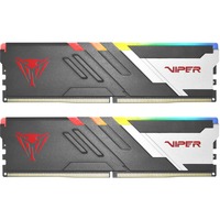 Patriot 32 GB DDR5-6200 Kit werkgeheugen Zwart/wit, PVVR532G620C40K, Viper Venom RGB, XMP 3.0