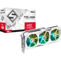 ASRock Radeon RX 7800 XT Steel Legend 16GB OC grafische kaart Wit, RDNA 3, GDDR6, 3x DisplayPort, 1x HDMI 2.1