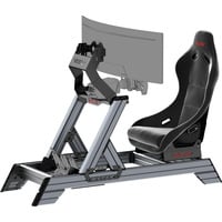 Res-Tech Smart Cockpit + GT Seat racingsimulator Zwart/grijs