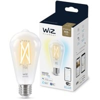 WiZ Filament doorzichtig ST64 E27 ledlamp Wifi + Bluetooth protocol