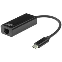 ACT Connectivity USB-C Gigabit Netwerkadapter Zwart