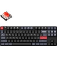 Keychron K1 Pro-A1, toetsenbord Zwart, US lay-out, Gateron Low Profile Mechanical Red, white leds, 80%, Double-shot PBT, Bluetooth 5.1