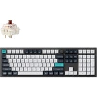 Keychron Q6 Max-M3, toetsenbord Zwart, US lay-out, Gateron Jupiter Brown, RGB leds, KSA double-shot PBT, hot swap, Knob, 2.4GHz | Bluetooth 5.1 | USB-C