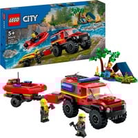 LEGO City - 4x4 brandweerauto met reddingsboot Constructiespeelgoed 60412
