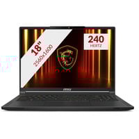 MSI Stealth A18 AI+ A3XWHG-008NL 18" Copilot+ gaming laptop Zwart | Ryzen AI 9 HX 370 | RTX 5070 Ti | 32 GB | 2 TB SSD