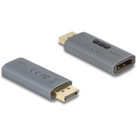 DeLOCK DisplayPort EDID Emulator 8K adapter Antraciet