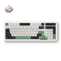 MCHOSE K99 Emerald Green Hyacinth Wireless Gasket Mount Mechanical RGB toetsenbord Wit, US lay-out (QWERTY), KTT Hyacinth, RGB, Hot swap, Double-Shot PBT, draadloos | Bluetooth | USB-C