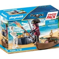 PLAYMOBIL Pirates - Starterpack Piraat met roeiboot Constructiespeelgoed 71254