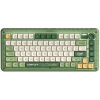 Iqunix ZX75 Camping Wireless Mechanical Keyboard Groen, US lay-out (QWERTY), Cherry MX Blue, 75%, RGB leds, Hot-swappable, Double-shot PBT, 2.4GHz | Bluetooth 5.1 | USB-C