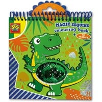 SES Creative Magic pailletten kleurboek (blauw/groen) 00116