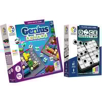 SmartGames Genius Square + Dice Deduction Bundel Denkspel Nederlands, 1 - 2 spelers, Vanaf 6 en 10 jaar, 60 opdrachten