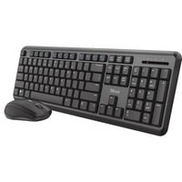 Trust ODY Wireless Silent Keyboard and Mouse Set, desktopset Zwart, US lay-out, Membraan