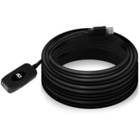 ACT Connectivity USB 2.0 Signaalversterker, 10 meter kabel Zwart