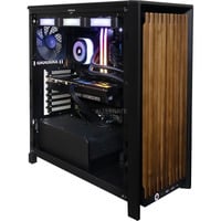 ALTERNATE Thunderstorm Pro Ryzen 7 – RTX 5070 Ti ICue Limited edition gaming pc Zwart/houtkleur | R7 9800X3D | RTX 5070 Ti | 16 GB | 1 TB SSD