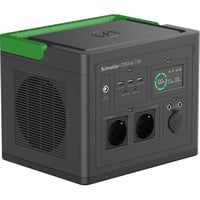 APC Schneider OffGrid draagbare Power Station 730 powerstation Zwart/groen, PPS730-GR, Lithium-ion batterij 738Wh, 2x 230V 700W, 3x USB-A QC, 2x USB-C PD
