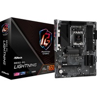 ASRock B650 PG LIGHTNING socket AM5 moederbord Zwart/grijs, RAID, 2.5 Gb- LAN, Sound, ATX