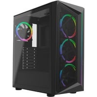 Cooler Master CMP 510 ARGB midi tower behuizing Zwart | 2x USB-A | RGB | Tempered Glass