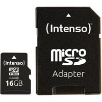 Intenso microSDHC 16GB Class 10 geheugenkaart incl. SD adapter