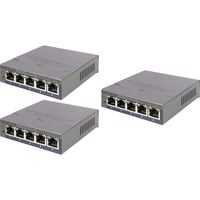 Netgear ProSAFE GS105E v2, 3 pack switch Grijs