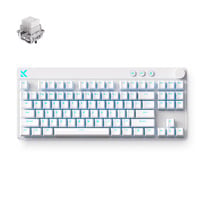 MCHOSE Mix 87 Hall Effect Magnetic Switch Gaming Keyboard Wit, US lay-out (QWERTY), Mount Tai GT HE, 80% (TKL), 8K, RGB, PBT Keycaps, Hot-Swap