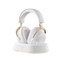 MCHOSE V9 Turbo+ Magnetic Wireless  over-ear gaming headset Hoogglans wit/goud, Nintendo Switch, PlayStation 4, PlayStation 5, Mobiel, Pc, 2.4G / Bluetooth / USB