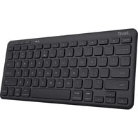 Trust Lyra Compact draadloos toetsenbord Zwart, US lay-out, Scissor switches, 2,4 GHz USB, Bluetooth, 65%