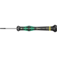 Wera 2035 Kraftform Micro Sleuf Schroevendraaier, 0.35 x 2.5 x 40 mm Zwart/groen