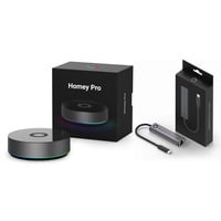 Athom Homey Pro (2026) + Ethernet adapter basisstation Zwart