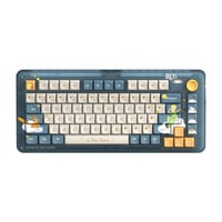 Iqunix ZX75 Sky Encounter Wireless Mechanical Keyboard Blauw, US lay-out (QWERTY), IQUNIX Silent Rose, 75%, RGB leds, Hot-swappable, Double-shot PBT, 2.4GHz | Bluetooth 5.1 | USB-C