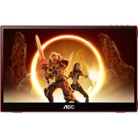 AOC 16G3 16" gaming monitor Zwart/rood, 1x HDMI, 1x Micro-HDMI, 1x USB-C 3.2 (5 Gbit/s), 144 Hz