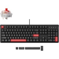 Lemokey X3-H1 mechanisch toetsenbord Zwart, US lay-out (QWERTY), Keychron Mechanical Red, 100%, Rode leds, Double-shot ABS, hot swap