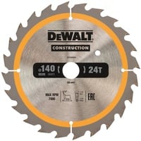 DEWALT Cirkelzaagblad Construction Ø 140 mm, 24 tanden