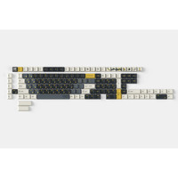 Keychron Retro Garage - Cherry Profiel Dye-Sub PBT Volledige Keycap Set keycaps Zwart/geel, 140 stuks